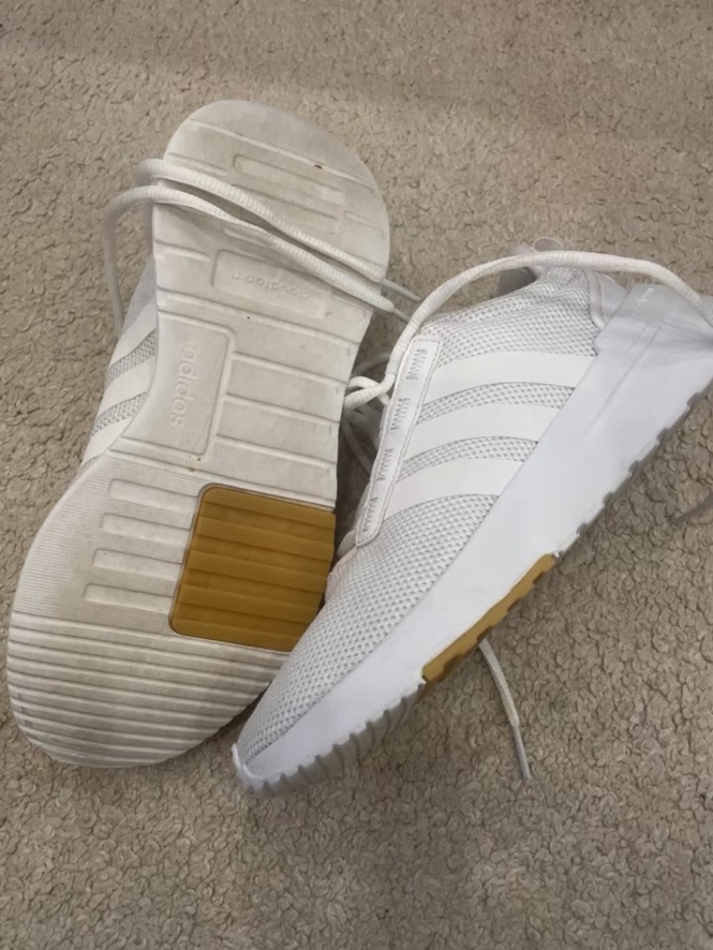 Adidas Mesh Running Sneakers — White, US Women's 6